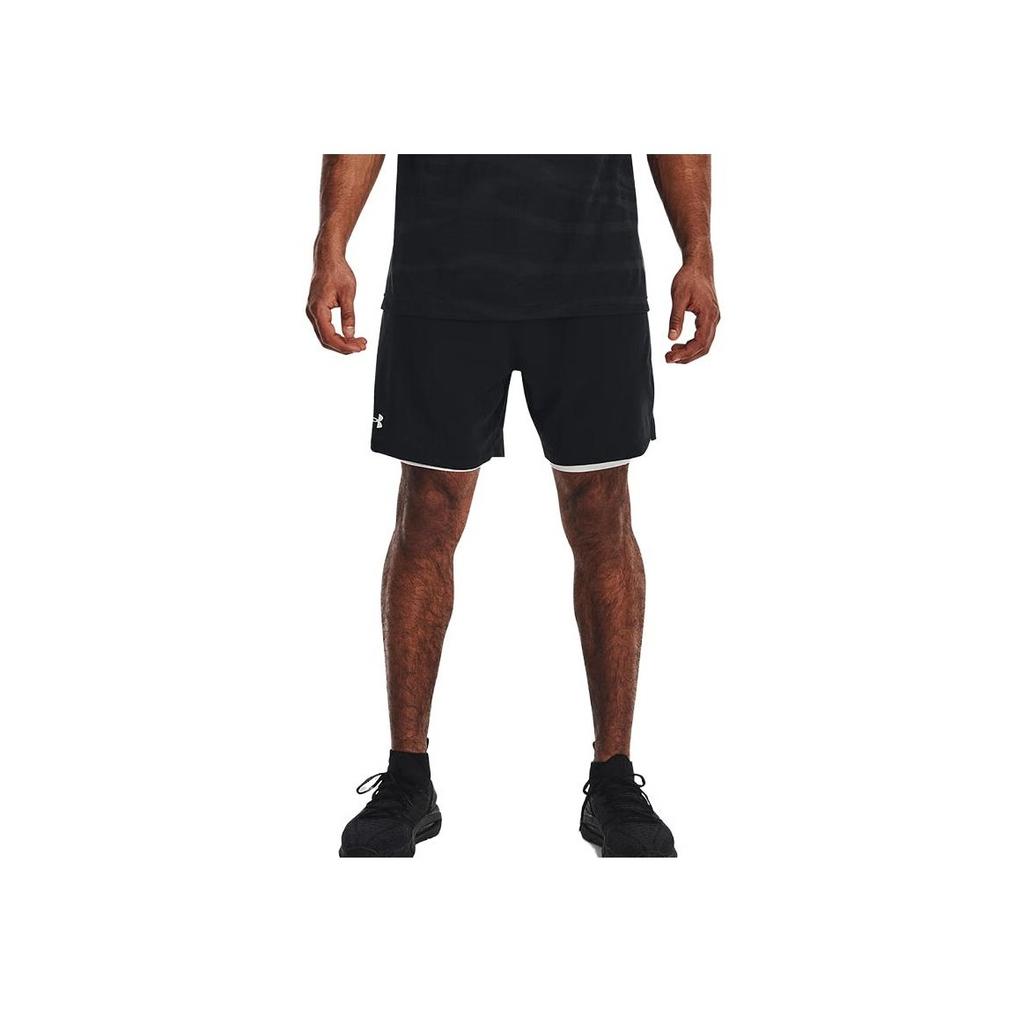 Under Armour Однотонные шорты со шнуровкой, мужские шорты, черные 1373764-001