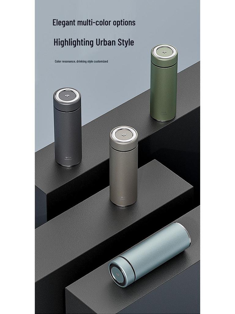 Vientiane 316 Stainless Steel Insulated Tea Cup with Filter - Portable, High-End Gift for Men and Women