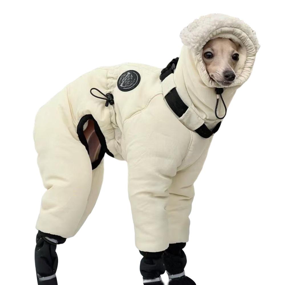 Водонепроницаемая зимняя куртка для собаки, утолщенная куртка с хлопковой подкладкой для собаки, наряды для питомца, грейхаунд, уиппет