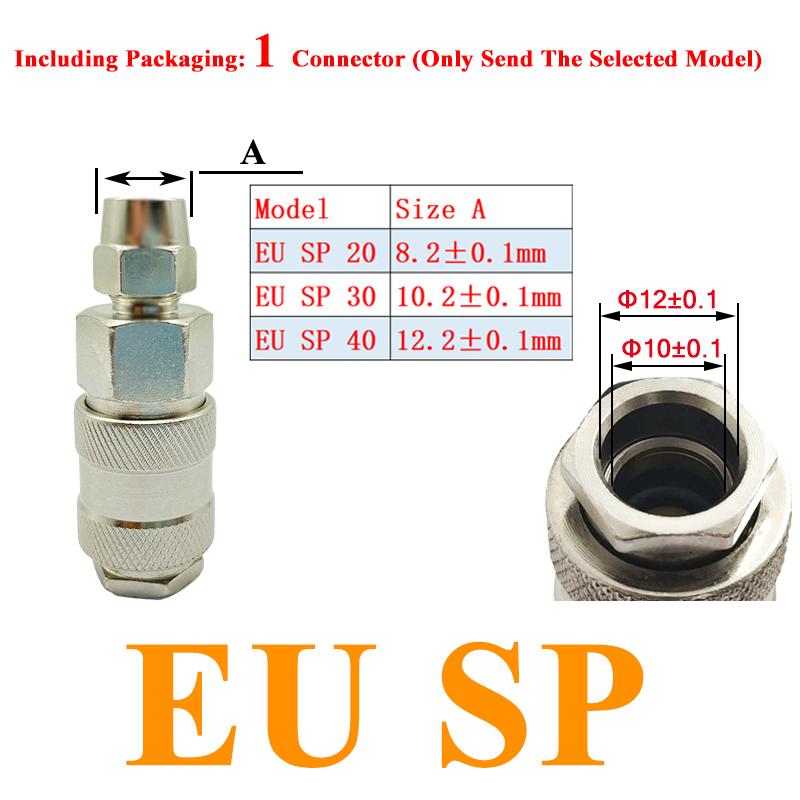 EU Air Hose Fittings Coupling Compressor Accessories Quick Release Fitting European standard Pneumatic Connector Rapidities