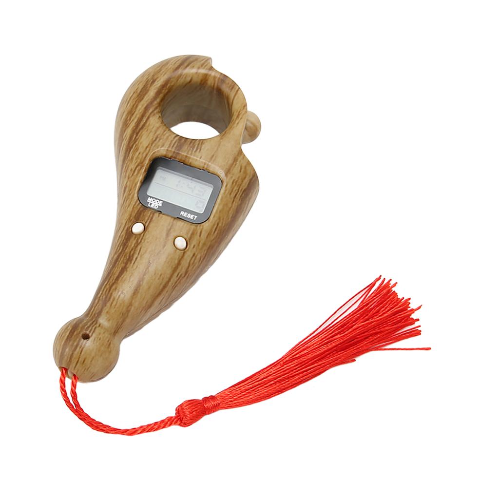 Digital Bds Counter with Tassel LCD Low Noise Resistant Digital Buddha Bds Counter for Meditation Finger Movement