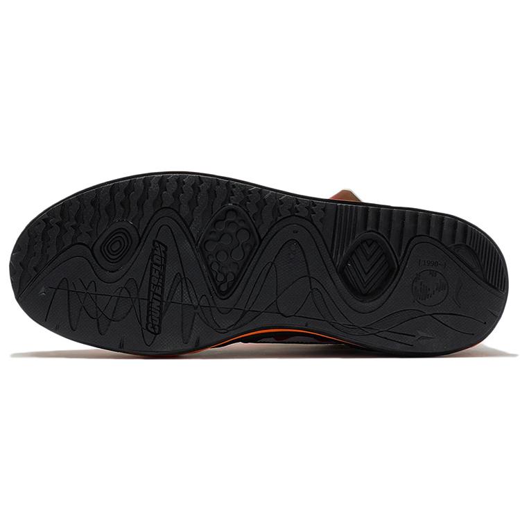 Женские кеды Li Ning CF FlashStar Low top для скейтбординга, черные с оранжевым, AGCS132-1