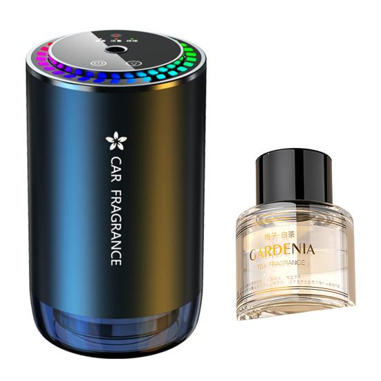 Автомобильный освежитель воздуха, диффузор аромата с красочной подсветкой, автоматическое включение/выключение, 3 режима распыления, перезаряжаемый автоматический диффузор эфирного масла, увлажнитель