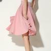 Summer Solid Casual A-line High Waist Skateboarding Mid Length Half Length Skirt