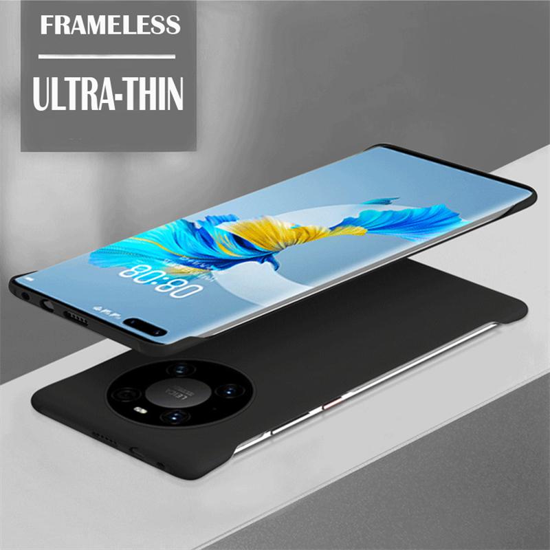 Твердый чехол-накладка из твердого ПК цвета конфет без рамки для Huawei Mate 60 50 40 30 Pro, ударопрочный, ультратонкий чехол