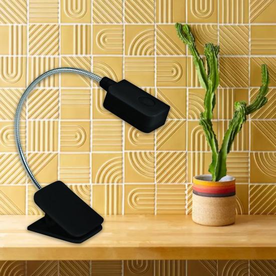 Светодиодная лампа для чтения с гибкой шеей и клипсой