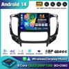 Android 14 Carplay автомобильное радио для Mitsubishi Pajero Sport 3 L200 5 Triton 3 2015 2016 2017 2018 2019 мультимедийный видеоплеер GPS