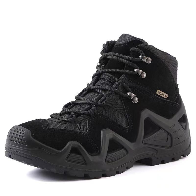 2025 Mid Cut Camouflage Mens Boots Anti-slip Warm Tactical Desert Shoes Women Trekking Mountain Outdoor Train Footwear