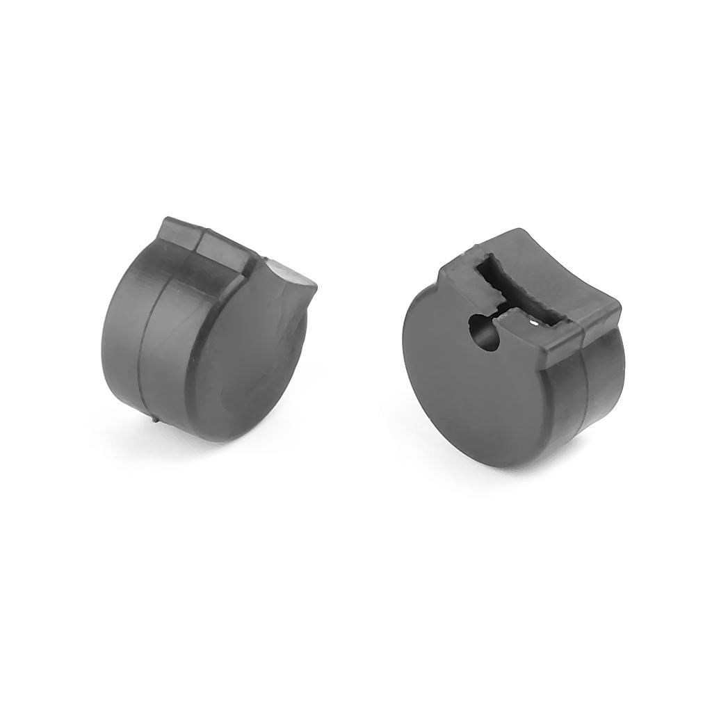 Набор из 5 удобных резиновых подставок для большого пальца кларнета с мягкой подушкой, черного цвета