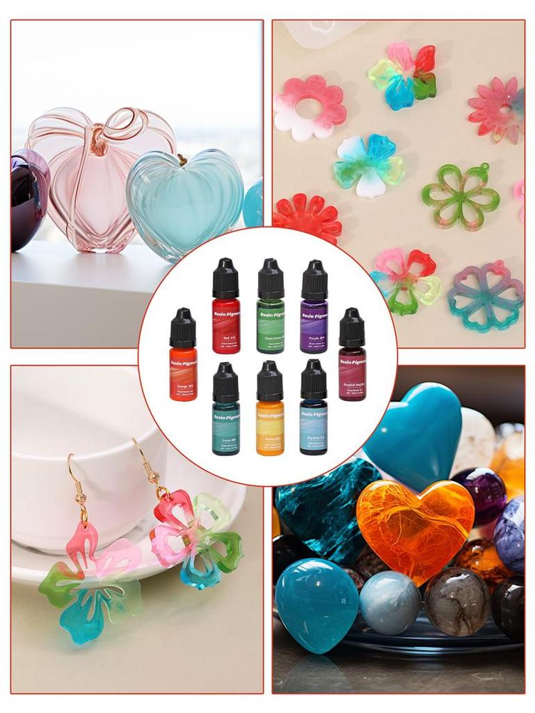 10ml Epoxy Resin Pigment Liquid Colorant Dye DIY UV Epoxy Resin Mold Jewelry Making Accessories Dye Pigment