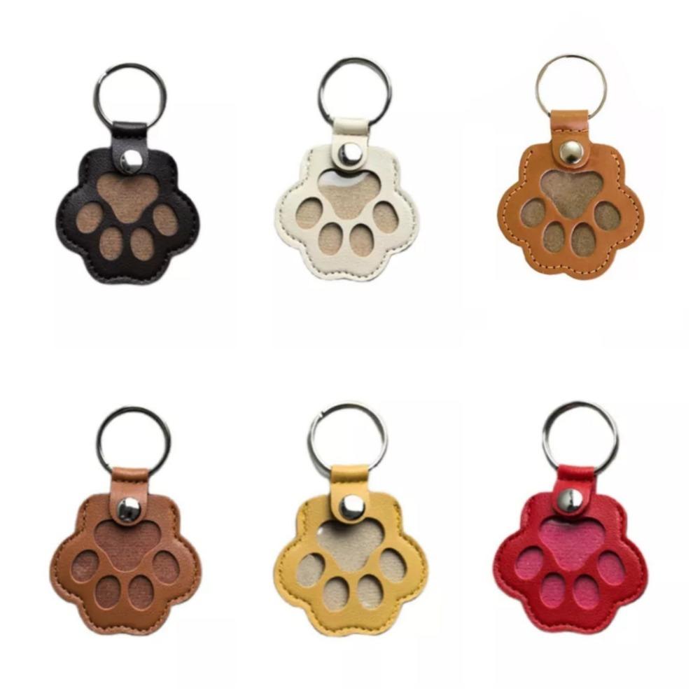 Creative Cat Claw Keychain Kitty Dogs Paw Pendant Exquisite Pet Hair Storage Bag  Hanging Accessory