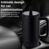40 Oz Thermal Cup Stainless Steel Tumbler with Flip Straw Leakproof Insulated Travel Mug with Handle for Home Office Car