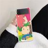 Жесткий прозрачный чехол для Samsung Galaxy Z Flip3 5G, задняя крышка, Z Flip 3, прозрачная оболочка, японский милый мультяшный аниме-бампер с изображением рыбки Поньо