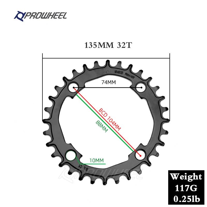 Prowheel Горный велосипед Узкое Широкое Зубчатое Колесо 32T 34T 36T 38T 40T Звезда Велосипеда MTB Стальная Звездочка Компоненты Шатуна