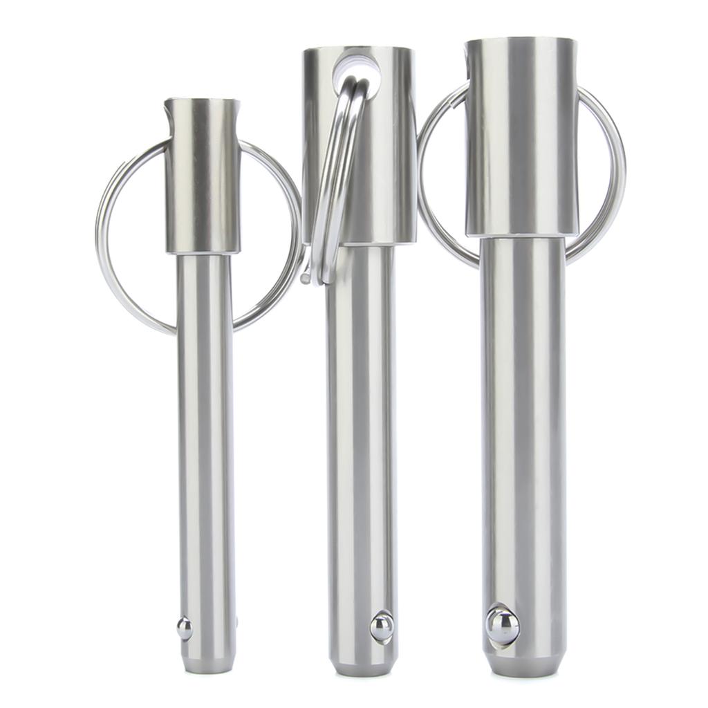 Dia 5~25mm Usable Length 10~100mm Spring Pins All Stainless Steel Pin Quick Release Pin Ball Lock Pins With Ring