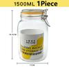 HeY LiLac Glass Jars with Lids Kitchen Airtight Glass Jars Wide Mouth Canning Jars with Clip Top Lids Leak Proof Canisters Jars