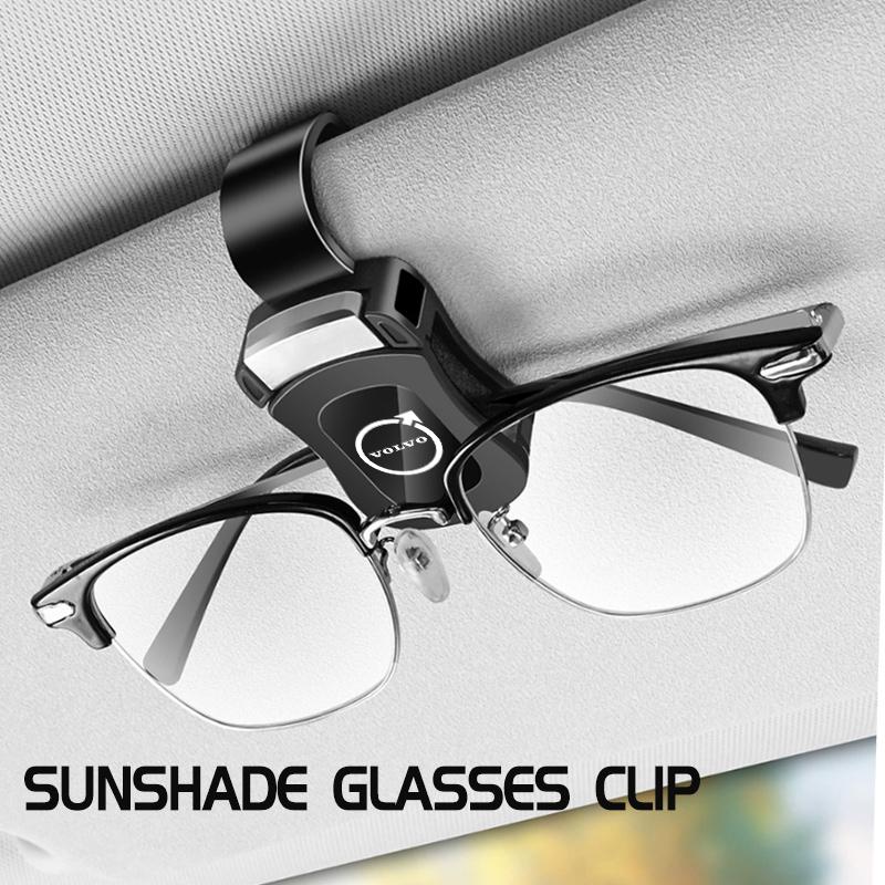 For Volvo Car Mounted Eyeglass Holder Sunshade Board Storage Clip XC60 V40 V50 XC90 S60 V90 V70 XC40 V60 S90 AWD S80