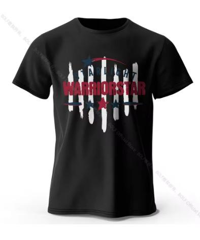 Men's Starlight Warrior Print T-Shirt Oversized Graphic T-Shirt Summer Top