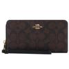 Wallet Long Wallet C4452 with Strap Round Zip Ladies Brown (IMAA8 Black) [item]