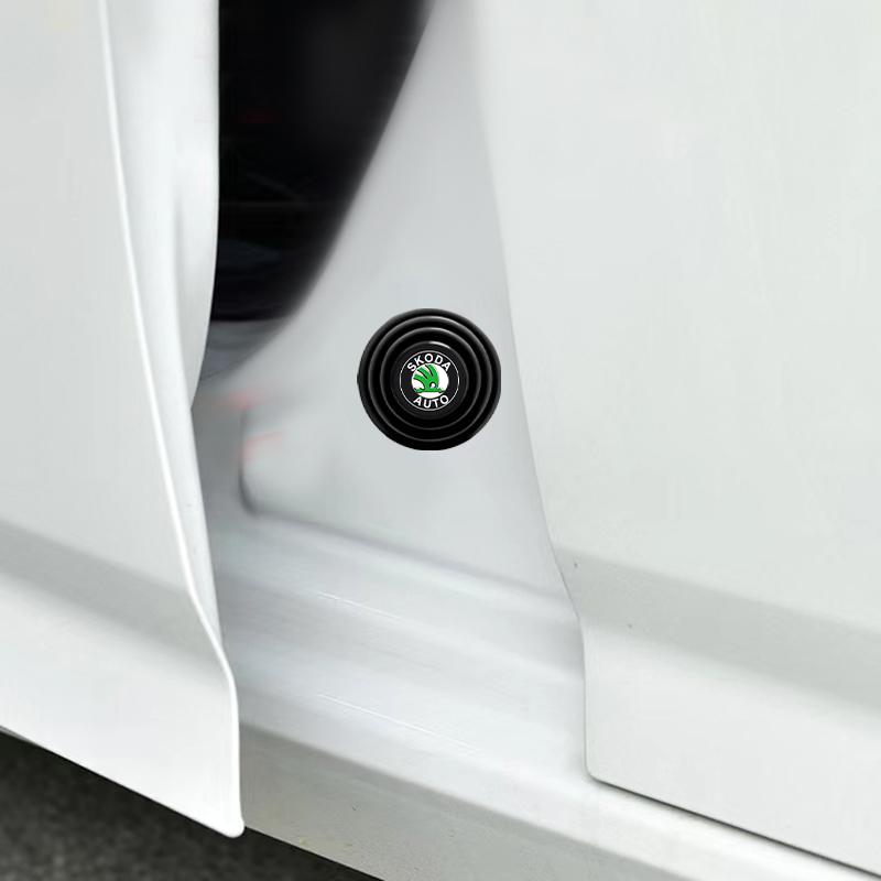 1/2/4pcs Car Door Shock Absorber Cushion Shockproof Pad for Skoda Fabia Kodiaq Kamiq Superb Yeti Octavia Enyaq Rapid Karoq Derivati