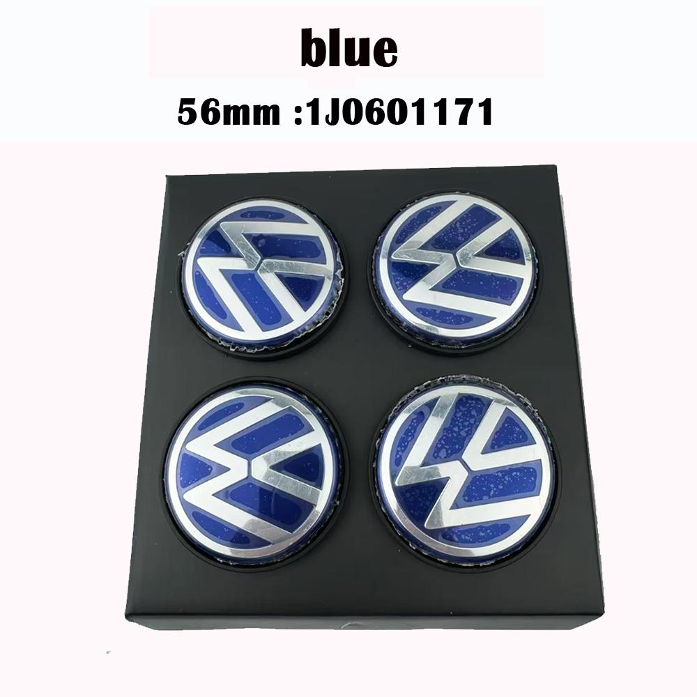 4pcs 56mm 65mm VW floating Car Wheel Center Caps Hubcap Cover for VW Jetta MK5 Golf Passat styling CC Golf 3B7601171 1J0601171 zd2