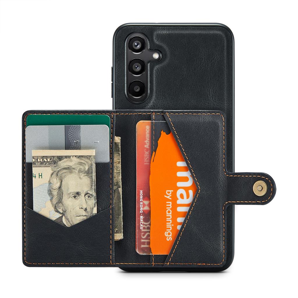 Для Samsung Galaxy A15 4G/5G Чехол Держатель для карт Съемный Кожа+ТПУ Чехол для телефона