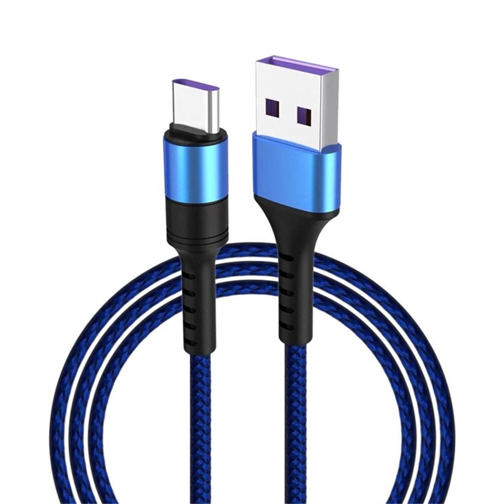 Высокоскоростной кабель для зарядки USB 3.0 Type-C 5A из нейлона для Для