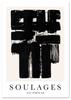 Poster Abstraction Black and White Soulages