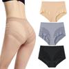 Sexy Mid-Waist Women's Briefs Light Waist Hip-lifting Underwear Striped Mesh Breathable Women's Underwear