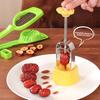Red Date Pit Remover Stainless Steel Press-Type Date Pitter Tool Reusable Date Core Remover for Kitchen Bakery