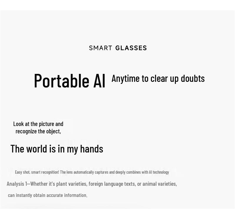 Cross-border M89 AI Smart Glasses: 8MP Photo & Video Recorder with Advanced Black Technology for Outdoor Use