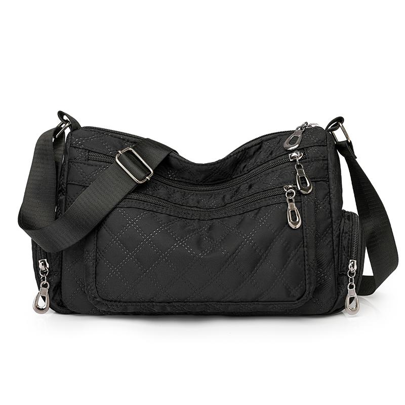Женская сумка через плечо с несколькими отделениями для пожилых людей среднего возраста, однотонная сумка на молнии для мам