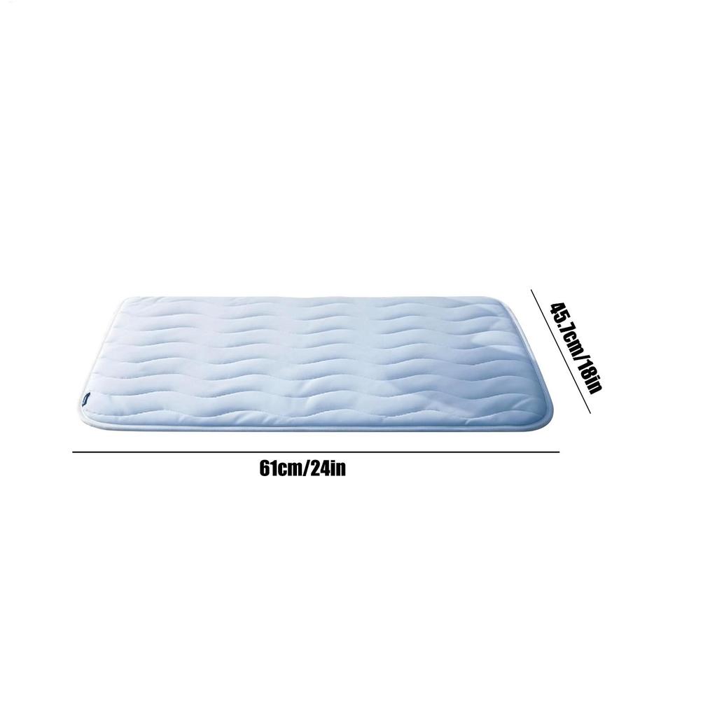 Non Slip Dog Cooling Mat Breathable Washable Sleeping Pad for Puppy Summer Indoor Outdoor Car Travel Crate Cage House Floor