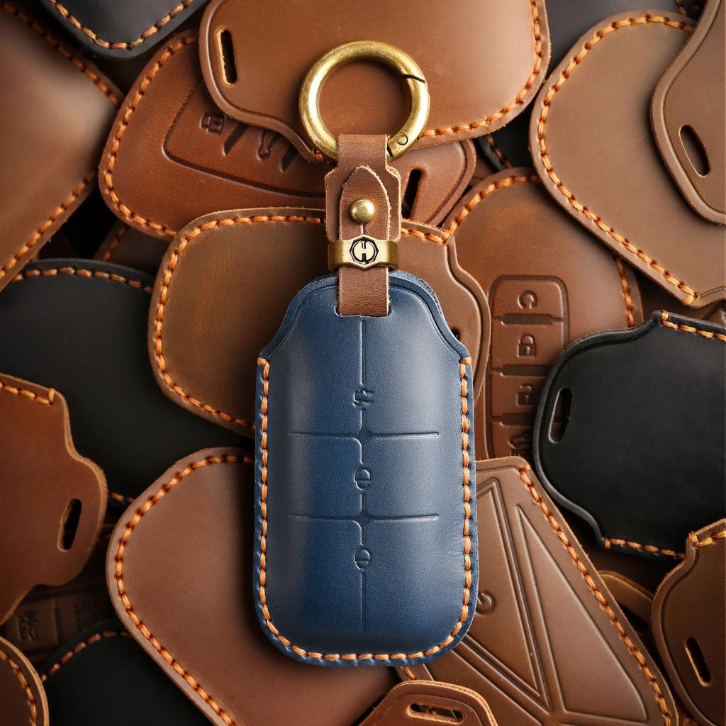 Ретро чехол для ключа подходит для Geely Xingyue Car Boyue Pro, пряжка-ракушка, ручная работа, кожаная сумка для защиты ключа