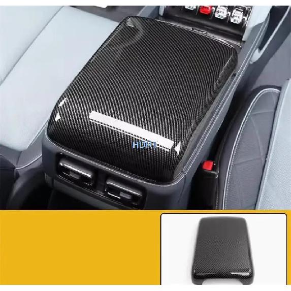 Car Style Carbon Fiber Interior Gear Shift Panel Cover Water Cup Air Vent Outlet Trim Sticker For BYD Equation Leopard 5 +