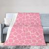 Pink Giraffe Throw Blankets,Cozy Flannel Fleece Blanket on for Home Bedroom Living Room Office Dorm, Soft Comfort Lightweight Th