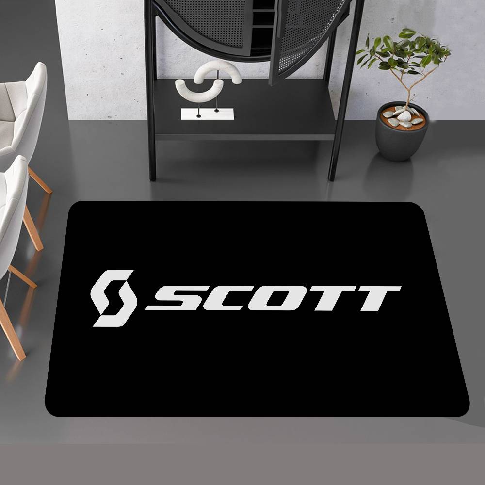 S-ScottS Логотип Велосипеда Прямоугольный Коврик для Пола Противоскользящий Домашний Мягкий Коврик для Ванной Передняя Дверь Внутренний Наружный Коврик Отель Декор Коврик