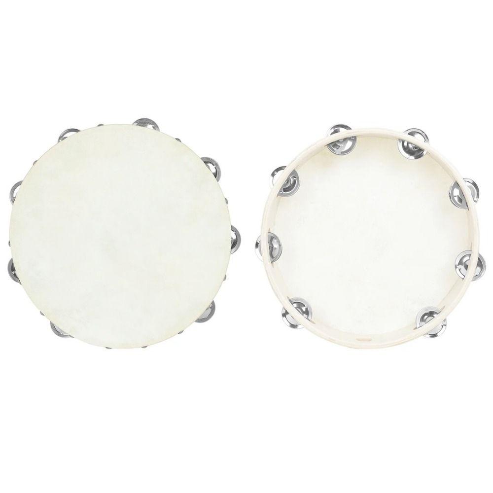 Барабанная мембрана из овчины Тамбурин Деревянный Однорядный Тамбурин Ручной Тамбурин Музыкальные инструменты