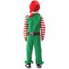 Christmas Onesie Costume for Kids Gingerbread Man/Santa/Green Elf Cosplay Outfit Unisex Plush Bodysuit for Halloween Christmas Carnival Festival