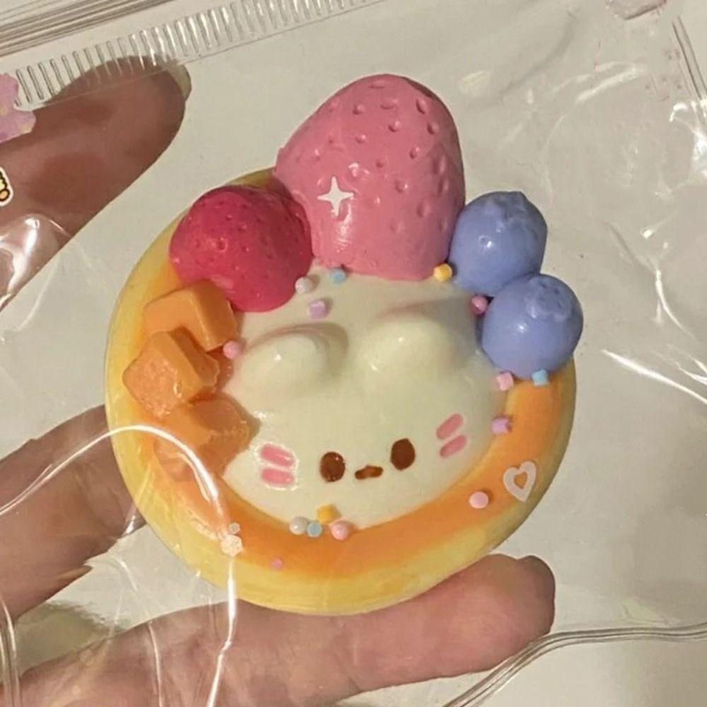 Fingertip Egg Tart Squishy Pinching Slow Rebound Toy Kids Adults Sensory Fidget Ball For Students