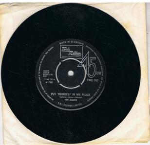 7inch Record ELGINS Put Yourself In My Place TMG787 TAMLA MOTOWN 1971 Japan SoulFunk Used