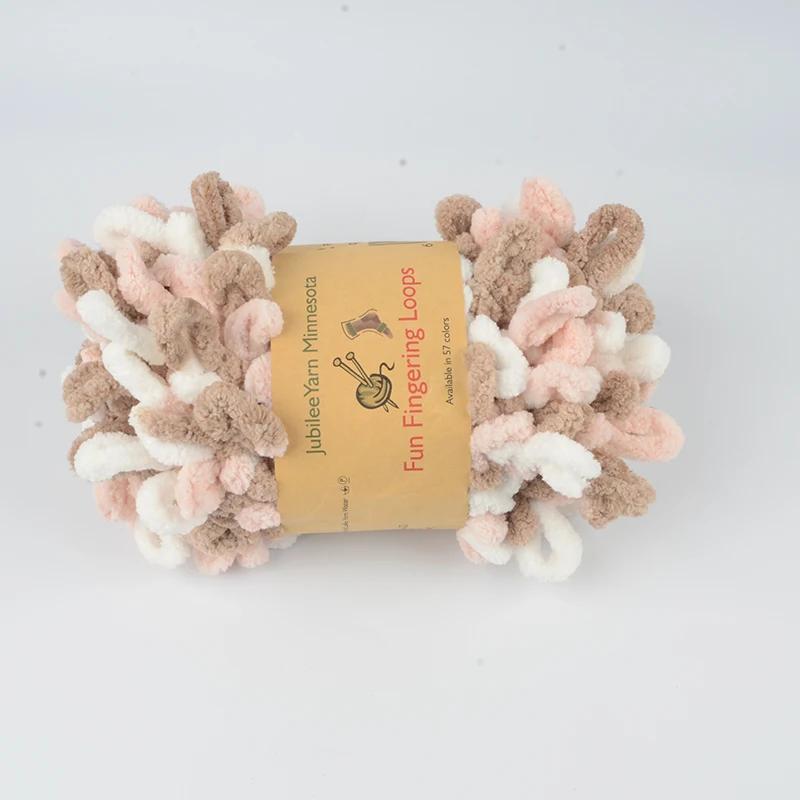 500 г/лот ручная вязка пряжа для пальцев крючком супер теплая пухлая круглая хлопковая плетеная веревка пухлая умная полиэстеровая игрушка носок