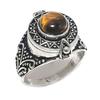 Tiger Eye Handmade 925 Sterling Silver Jewelry Ring Size 13 O5l04