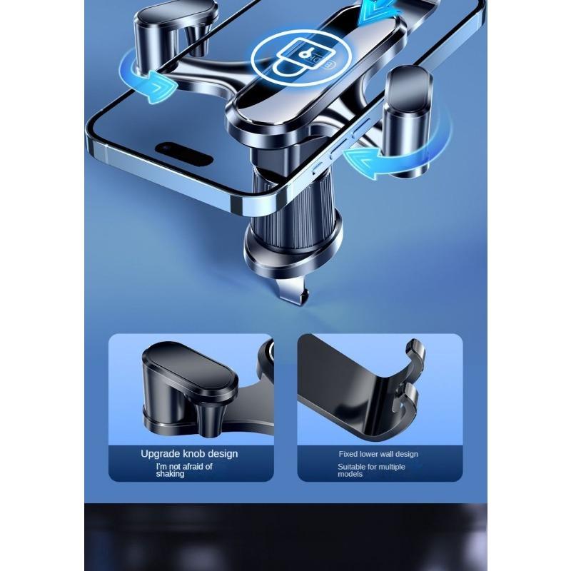 Автомобильный держатель для телефона, салонный воздухозаборник, навигационный кронштейн, автомобильный держатель для телефона, треугольный датчик силы тяжести, подставка для мобильного телефона (Тип крючка/Тип пасты)