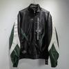EastRogue Heavy-duty Leather Jacket with Retro Patchwork and Embroidery, Motorcycle Style, INS Couple Jacket, Outerwear