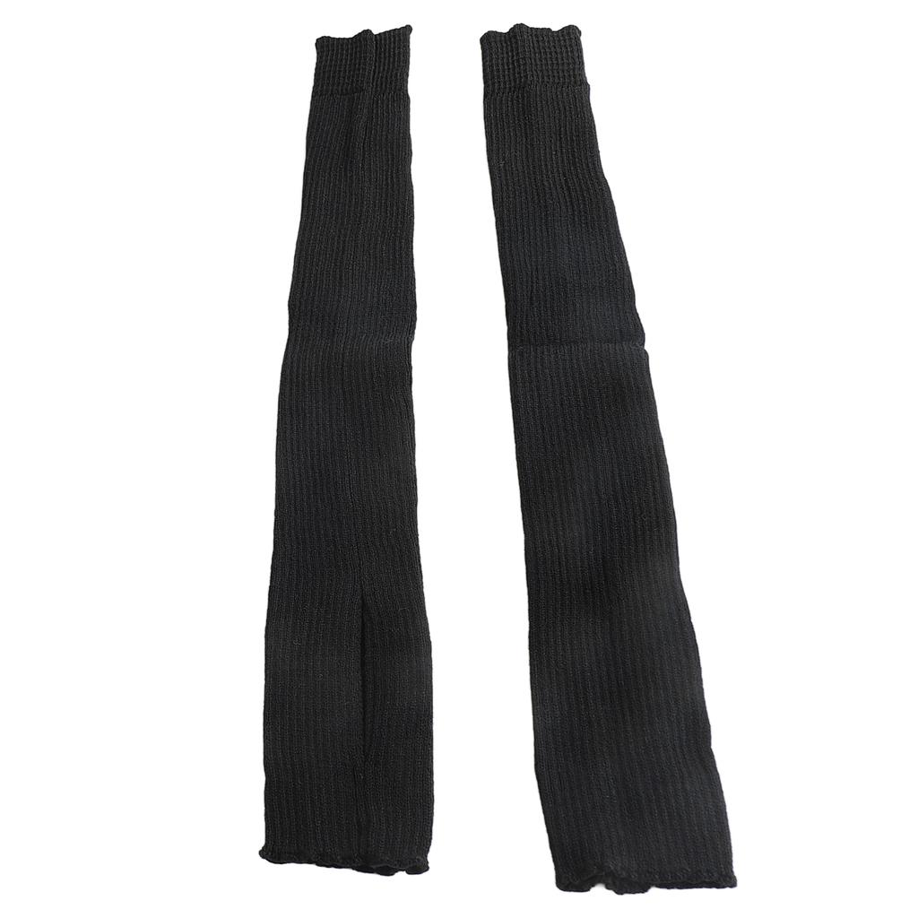 Women Yoga Stockings Open Heel Ribbed Knit Thigh High Leg Warmers for Ballet Dancing Lounging