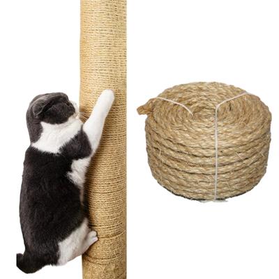 DIY Когтеточка из сизалевой веревки Дерево Когтеточка для лазания Запасная веревка Защита мебели Столбик-когтеточка Аксессуары для кошек