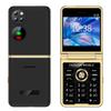 P21 супертонкий раскладной телефон 2,4 дюйма HD GSM четыре SIM-карты большие кнопки Bluetooth камера Magic Voice музыкальный проигрыватель 1200 мАч FM светодиодный фонарик складной телефон