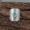 Blue Chalcedony Gemstone 925 Sterling Silver Artisan Jewelry Statement Ring Gift RR-17-17