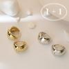 Artica Daily Bold One-Touch Ring Earrings Gold Silver Set